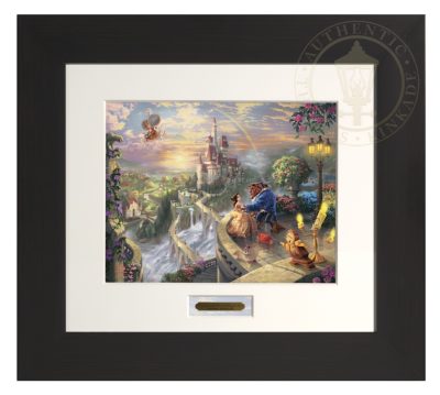 Beauty and the Beast Falling in Love - Modern Home Collection (Espresso Frame)