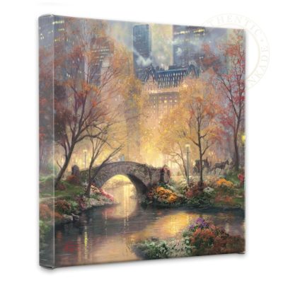 Central Park in the Fall - 14" x 14" Gallery Wrapped Canvas