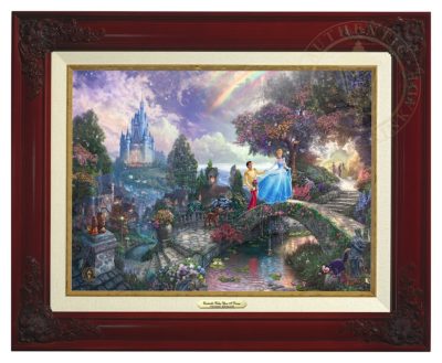 Cinderella Wishes Upon a Dream - Canvas Classic (Brandy Frame)