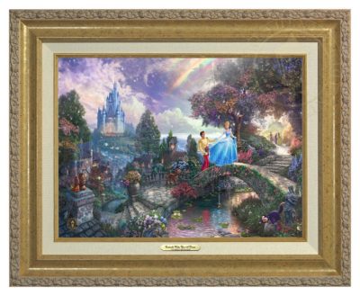 Cinderella Wishes Upon a Dream - Canvas Classic (Gold Frame)