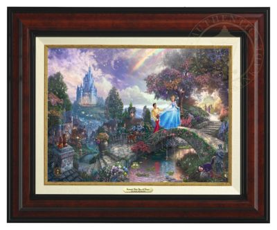 Cinderella Wishes Upon a Dream - Canvas Classic (Burl Frame)