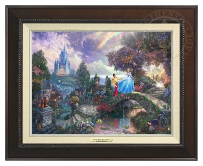 Cinderella Wishes Upon a Dream - Canvas Classic (Espresso Frame)