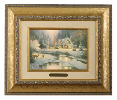 Deer Creek Cottage - Brushwork (Gold Frame)