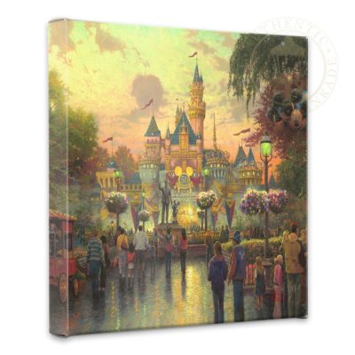 Disneyland, 50th Anniversary - 14" x 14" Gallery Wrapped Canvas
