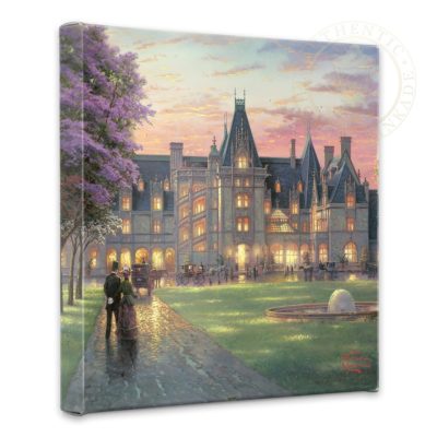 Elegant Evening at Biltmore - 14" x 14" Gallery Wrapped Canvas