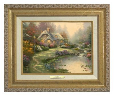 Everett's Cottage - Canvas Classic (Gold Frame)