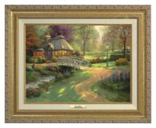 Friendship Cottage - Canvas Classic (Gold Frame)
