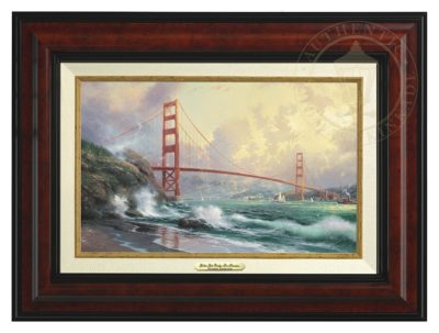 San Francisco, Golden Gate Bridge - Canvas Classic (Burl Frame)