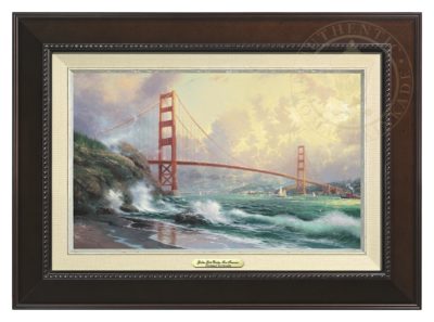 San Francisco, Golden Gate Bridge - Canvas Classic (Espresso Frame)