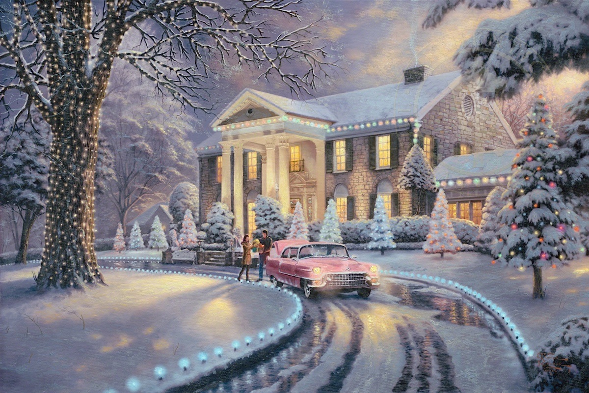 Graceland Christmas Art For Sale