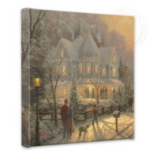 Holiday Gathering, A - 14" x 14" Gallery Wrapped Canvas