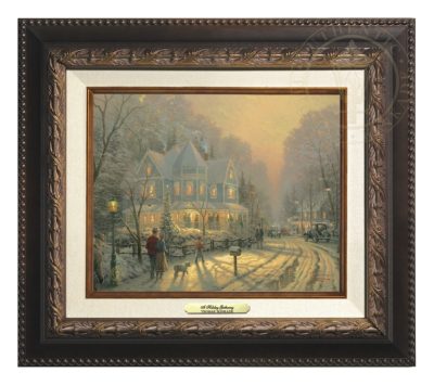 Holiday Gathering, A - Canvas Classic (Aged Bronze Frame)