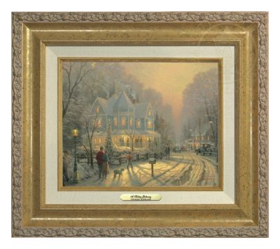 Holiday Gathering, A - Canvas Classic (Gold Frame)