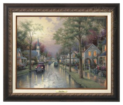 Hometown Morning - Canvas Classic (Aged Bronze Frame)