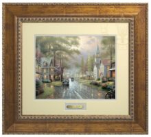 Hometown Evening - Prestige Home Collection (Antiqued Gold Frame)