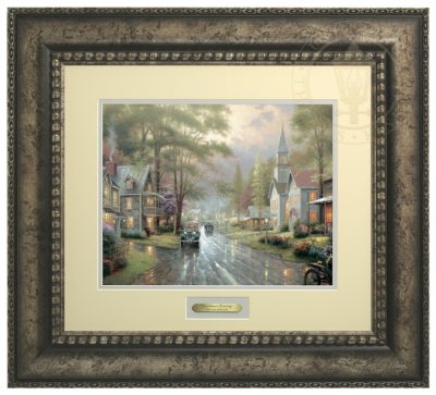 Hometown Evening - Prestige Home Collection (Antiqed Silver Frame)