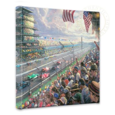 Indy Excitement, 100 Years of Racing at Indianapolis Motor Speedway - 14" x 14" Gallery Wrapped Canvas