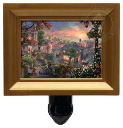 Lady and the Tramp - Nightlight (Gold Frame)