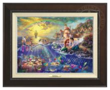 Little Mermaid, The - Canvas Classic (Espresso Frame)