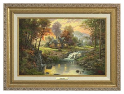 Mountain Retreat - Canvas Classic (Gold Frame)
