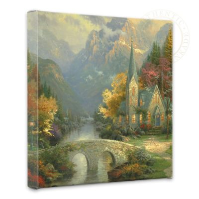 Mountain Chapel, The - 14" x 14" Gallery Wrapped Canvas