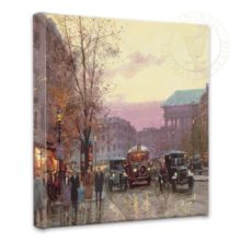 Paris Twilight - 14" x 14" Gallery Wrapped Canvas