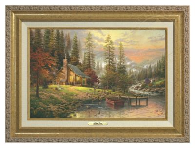 Peaceful Retreat, A - Canvas Classic (Gold Frame)
