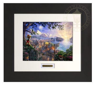 Pinocchio Wishes Upon A Star - Modern Home Collection (Espresso Frame)