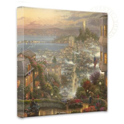 San Francisco, Lombard Street - 14" x 14" Gallery Wrapped Canvas
