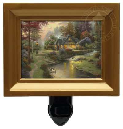 Stillwater Cottage - Nightlight (Gold Frame)