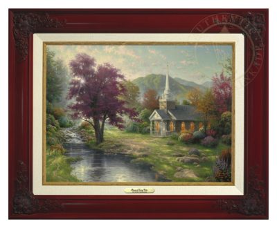 Streams of Living Water - Canvas Classic (Brandy Frame)