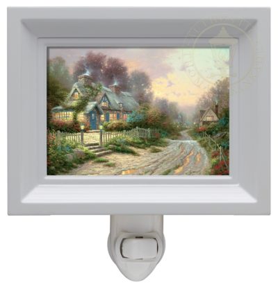 Teacup Cottage - Nightlight (White Frame)