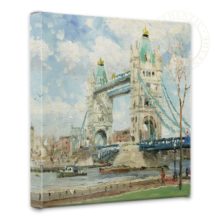 Tower Bridge, London - 14" x 14" Gallery Wrapped Canvas