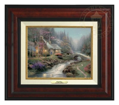 Twilight Cottage - Canvas Classic (Burl Frame)