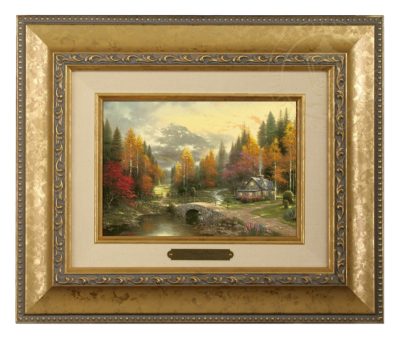Valley of Peace, The - Brushwork (Gold Frame)