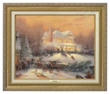 Victorian Christmas II - Canvas Classic (Gold Frame)