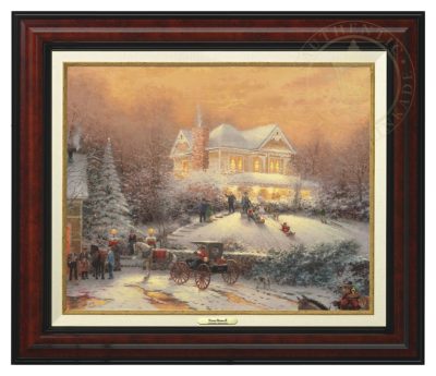 Victorian Christmas II - Canvas Classic (Burl Frame)