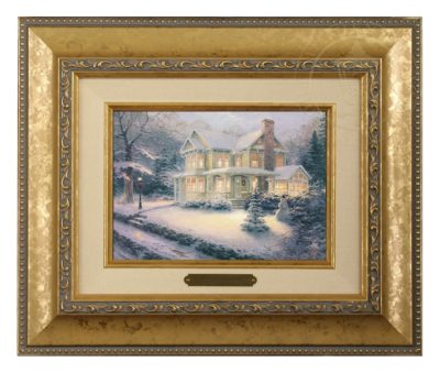 Victorian Christmas III - Brushwork (Gold Frame)