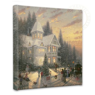 Victorian Christmas - 14" x 14" Gallery Wrapped Canvas