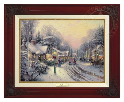 Village Christmas - Canvas Classic (Brandy Frame)