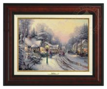 Village Christmas - Canvas Classic (Burl Frame)