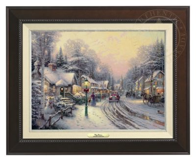 Village Christmas - Canvas Classic (Espresso Frame)