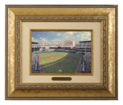 Yankee Stadium - Brushwork (Gold Frame)
