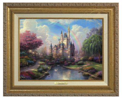 New Day At Cinderella Castle - Canvas Classic (Gold Frame)