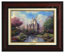New Day At Cinderella Castle - Canvas Classic (Burl Frame)