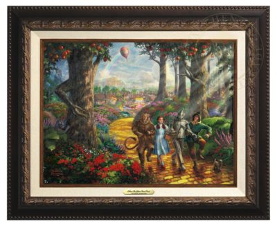 Follow  The Yellow Brick Road - Canvas Classic (Aged Bronze Frame)