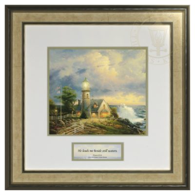 A Light in the Storm - Inspirational Print (Canaletto Ivory Frame)
