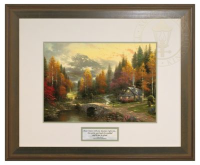 The Valley of Peace - Inspirational Print (Hudson Frame)