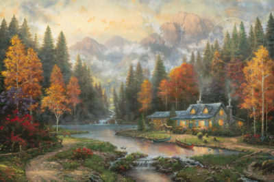 Evening at Autumn Lake - Limited Edition Art