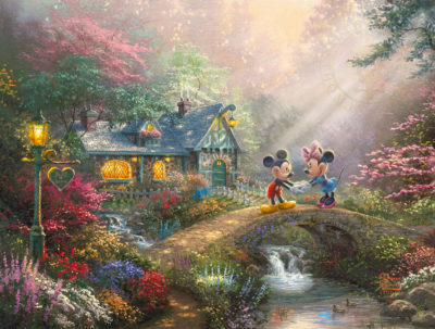 Disney Mickey and Minnie - Sweetheart Bridge - Limited Edition Art